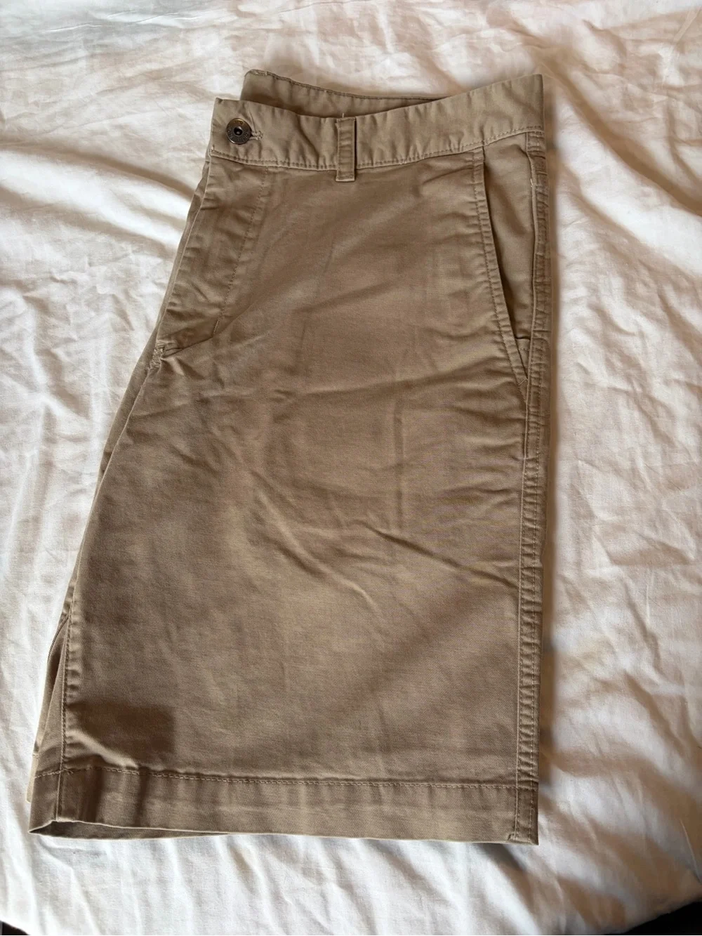 The North Face Tan Cotton Pants with Logo Tag